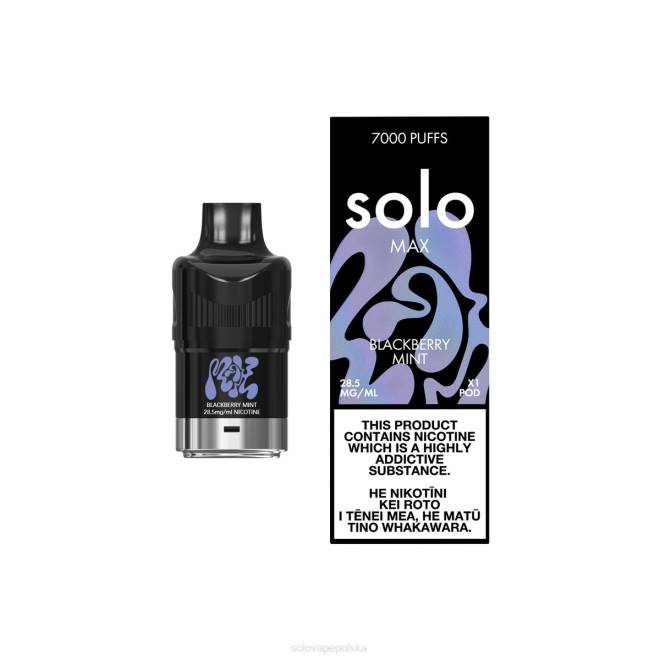 Solo MAX strąk jeżyna, mięta | Solo Vape Polska 8D6D73