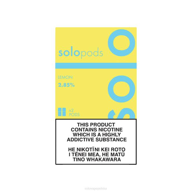 Solo wymienne kapsuły, 2 sztuki cytrynowy | Solo Vape Polska 8D6D55